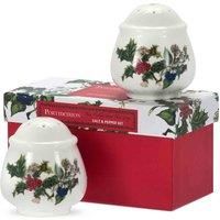 Portmeirion Home & Gifts Salt & Pepper Set, Ceramic, Multi-Colour, 7 x 7 x 6.7 cm