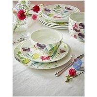 Portmeirion Home & Gifts Water Garden 12pc Dinner Set, Porcelain, Multi, 12-piece