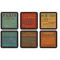 Pimpernel Lunchtime Coasters, Set of 6