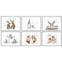 Wrendale Christmas Placemats Set Of 6 X0010568976