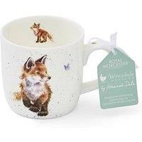 Wrendale Born to Be Wild Fox Ceramic Mug, White