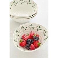 Portmeirion Sophie Conran For Portmeirion Mistletoe Pasta Bowl Set Of 4 white