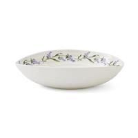 PORTMEIRION SOPHIE CONRAN  WHITE LAVANDULA PATTERN RIPPLE TEXTURE PASTA BOWL