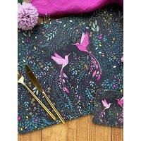 Sara Miller India Collection Set Of 4 Placemats &Ndash; Hummingbird Paradise