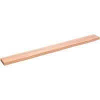 Wall Shelf Light Brown 100x10x2 cm Treated Solid Wood Oak