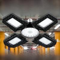 LED Bulb E27 Garage Lamp Folding Deformable Spotlight 220V Floodlight 200W 300W 400W For Workshop