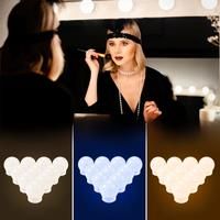 5V LED Makeup Mirror Light Dressing Table Lamp Dimmable Home Bedroom Bathroom Mirror Decoration Wall