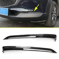 Carbon Fiber Car Front Fog Light Cover Lamps Trims For Mazda CX30 CX-30 DM 2020 2021 2022 2023 2024