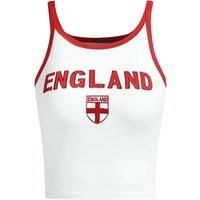 England Printed Women'S Crop Tank Top - 3 Sizes