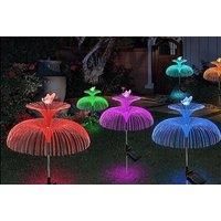 Firework Style Butterfly Solar Fibre Optic Garden Light In 3 Options