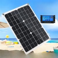 500W Solar Panel Flexible 12V Battery Charger Dual USB With 10-100A Controller Solar Cells Power