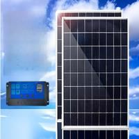 300W/600W Solar Panel Kits 12V Solar Panel 100A Controller Power Portable Solar Battery Charger for Outdoor Camping Mobile RV