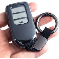 For Honda Civic Pilot CRV HRV Accord Passport Insight Clarity Odyssey Black Transparent Key Fob Case