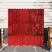 Door Curtain Red 300 mmx2.6 mm 10 m PVC