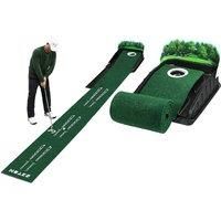 Mini Golf Mat With Golf Putting Trainer