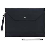 Wonderpool Envelope Case Folder File Sleeve Thickened PU A4 (Black)