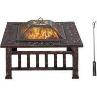 2-In-1 Square Fire Pit