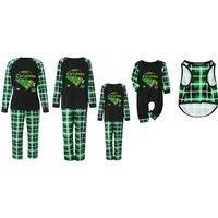 Unisex Black Festive Christmas Cartoon Family Matching Pyjamas