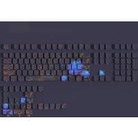 JCM Peony Side Print Pbt Keycap Cherry Profile Backlit Through Tranparent Letters Big Set Key Caps For Wooting Hi75 A75