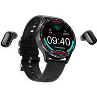 Sports Smartwatch With Wireless Earphones - Black