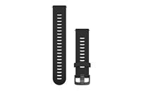 Garmin Quick Release Band, 20mm, Black with Slate Hardware