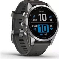 Garmin Fenix 7S 42mm GPS Smartwatch Silver & Graphite 010-02539-01