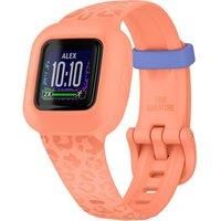 Garmin Vivofit Jr.3 Fitness Tracker for Kids, Includes Interactive App Experience, Swim-Friendly, Up To 1-year Battery Life, Peach Leopard