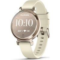 Garmin Lily 2, Stylish Small Smartwatch and Fitness Tracker with Hidden Display, Patterned Lens , Bright Touchscreen Display and up to 5 days battery life, Coconut