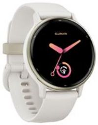 Garmin Vivoactive 5 AMOLED GPS Smartwatch with All-day Health Monitoring and Music, Cream Gold Aluminium Bezel with Ivory Case and Silicone Band