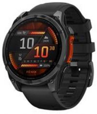 Garmin f£nix 8,47mm Premium Multisport GPS Smartwatch,AMOLED Touch Screen,Advanced Health and Training Features,Built in LED flashlight,Adventure Watch with up to 16 days battery life,Slate Gray
