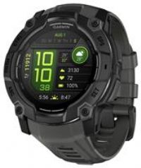 Garmin Instinct 3, 50mm AMOLED Rugged GPS Smartwatch,Built in Sports Apps and Health Monitoring, LED Flashlight, Shock Resistant, 10ATM, Up to 24 days Battery Life, Black Bezel with Charcoal Band
