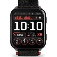 Garmin Venu X1 51mm GPS smartwatch, Large 2" AMOLED display, LED flashlight, Lightweight, Ultra thin 8mm watch case, 100 pre loaded Sports Apps, Up to 8 days battery life, ComfortFit nylon band, Black
