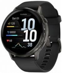 Garmin Venu 4 - 45Mm, Slate Bezel With Black Silicone Band