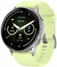 Garmin Venu 4 45mm - GPS Smartwatch, AMOLED Touchscreen, 24/7 Advanced Health & Fitness, 80+ sports apps, Flashlight, ECG app, Sleep Tracking, Fitness coach, up to 12 days battery life, Silver/Citron