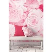Origin Murals Petals Rose Pink Wall Mural - 3m x 2.4m