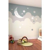 Origin Murals Nighttime Children's Sky Dove Grey Wall Mural - 3m x 2.4m