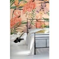 Origin Murals Paradise Flamingo Coral Wall Mural - 3.5m x 2.8m