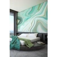 Origin Murals Marbled Ink Emerald Wall Mural - 3.5m x 2.8m