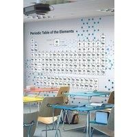 Periodic Table Grey Wall Mural - 3m x 2.4m