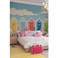 Beach Huts Wall Mural