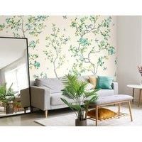 Oriental Flower Tree Natural Wall Mural - 3.5m x 2.8m