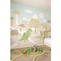 Dinosaur Land Natural Wall Mural - 3m x 2.4m