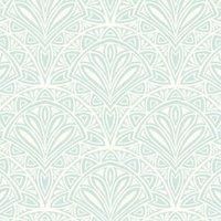 Hoopla Deco Fan Blue Matt Wallpaper - 10m
