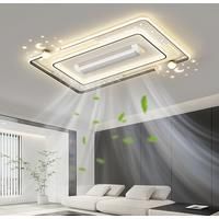 Vaneless Fan Ceiling Light Living Room Remote Control Bladeless LED Ceiling Fan Light for Room Bedroom Ceiling Lights With Fan