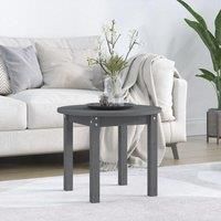 Coffee Table Grey 55x45 cm Solid Wood Pine