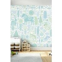 Scandi Forest Animals Wall Mural
