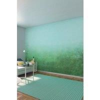 Ombre Gradient Green Matt Smooth Paste the Wall Mural 350cm wide x 280cm high