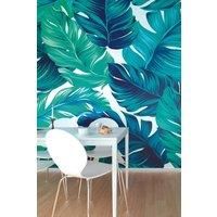 Bold Tropical Leaves Green Matt Smooth Paste the Wall Mural 350cm wide x 280cm high