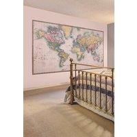 Historic World Map Natural Matt Smooth Paste the Wall Mural 350cm wide x 280cm high