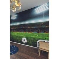 Football Stadium Green Matt Smooth Paste the Wall Mural 300cm wide x 240cm high
